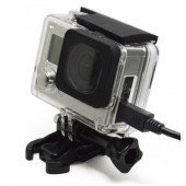 Бокс с отверстием под FPV кабель для GoPro Hero 3+/4  Бокс с отверстием под FPV кабель для GoPro Hero 3+/4