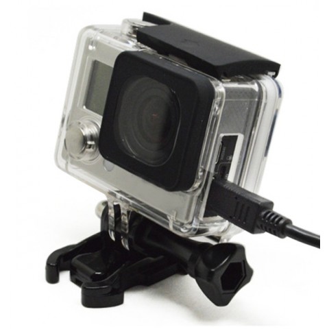 Бокс с отверстием под FPV кабель для GoPro Hero 3+/4 