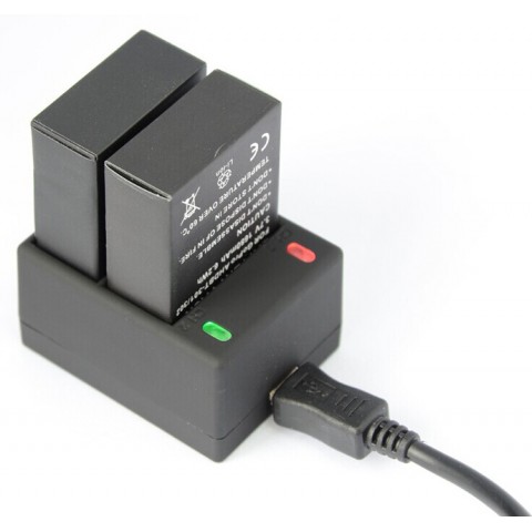 Зарядное устройство двойное для батарей GoPro Hero 3/3+-3