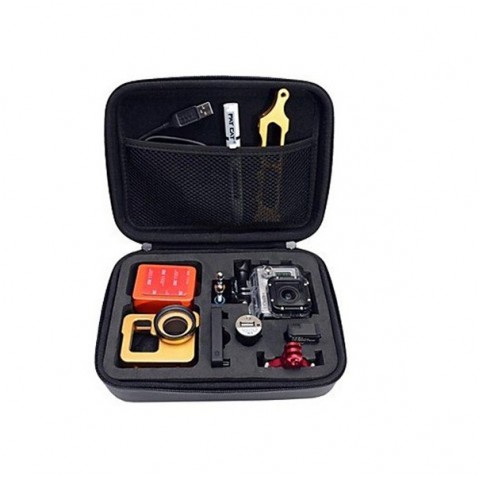 Кейс HERO "карбон" для GoPro средний-1