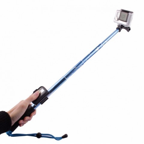 Монопод алюминиевый с креплением для пульта GoPro-2