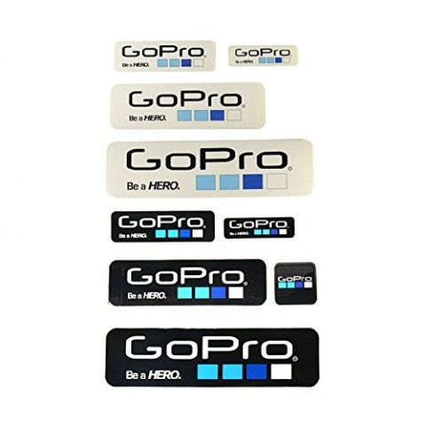 Набор стикеров с логотипом GoPro 8 штук