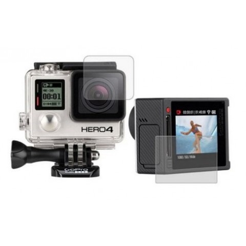 Пленки защитные для GoPro Hero 4 Silver edition комплект 2 штуки