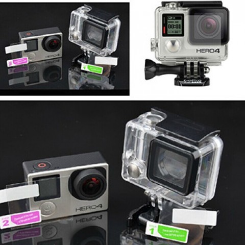 Пленки защитные для GoPro Hero 4 Silver edition комплект 2 штуки-1