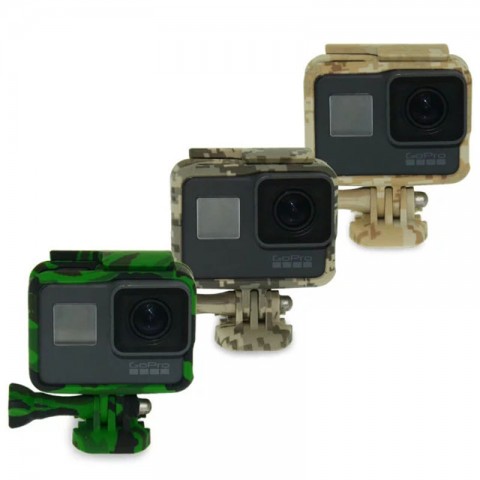 Рамка защитная крепежная "Хаки" для GoPro Hero 5/6/7-1