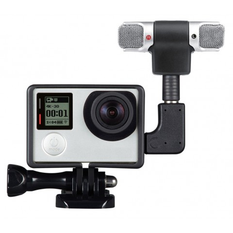 Стереомикрофон + стандартная рамка для GoPro Hero 3/3+/4-4