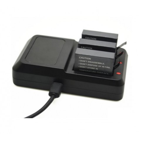 Зарядное устройство тройное для батарей GoPro Hero 4-1