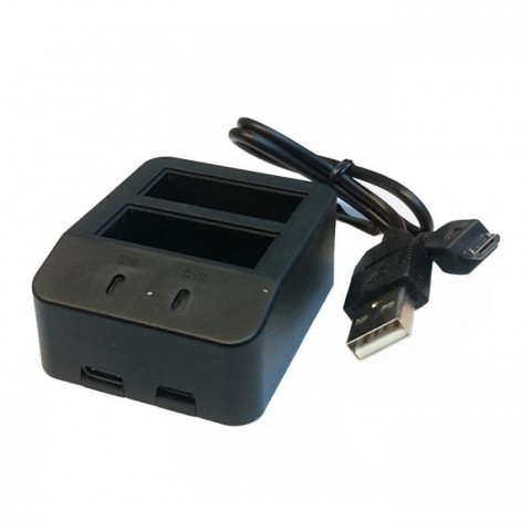 Зарядное устройство двойное мини для GoPro Hero 5/6/7