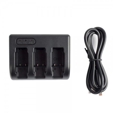 Зарядное устройство тройное для GoPro Hero 5/6/7