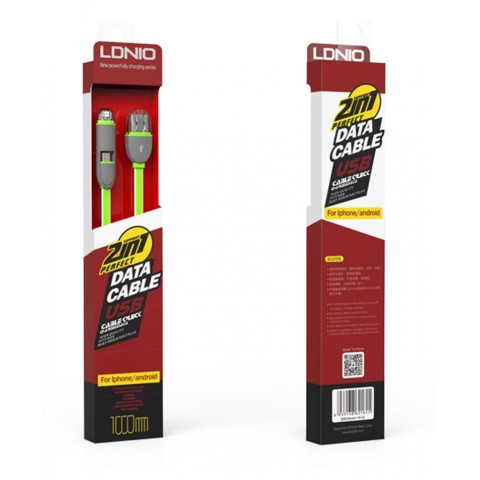 Кабель LDNIO LC81 1м 2 в 1-2