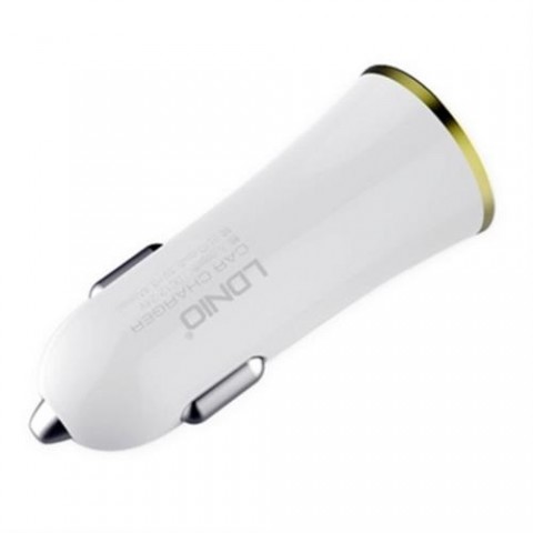 Автомобильное зарядное LDNIO DL-C28 microUSB, белое-3
