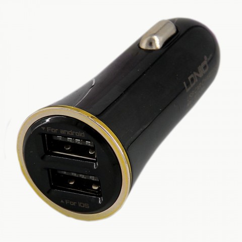 Автомобильное зарядное LDNIO DL-C28 microUSB, черное-1