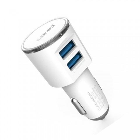 Автомобильное зарядное LDNIO DL-C29 microUSB-3