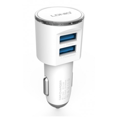 Автомобильное зарядное LDNIO DL-C29 microUSB