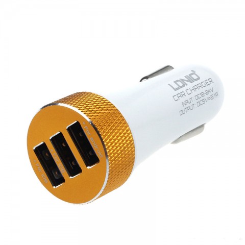 Автомобильное зарядное LDNIO DL-C50 microUSB, белое-1