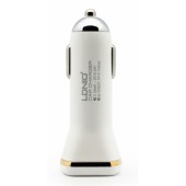 Автомобильное зарядное LDNIO DL-DC219 Lightning, белое Автомобильное зарядное LDNIO DL-DC219 Lightning, белое