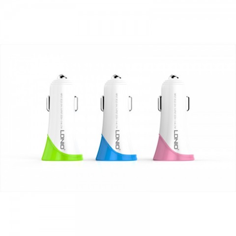 Автомобильное зарядное LDNIO C332 3.4А Lightning-1