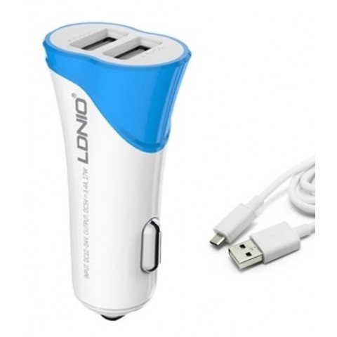 Автомобильное зарядное LDNIO C332 3.4А microUSB