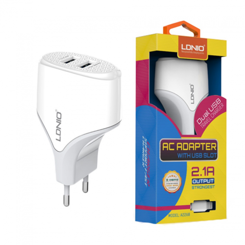 Зарядное устройство LDNIO A2268 Lightning-1