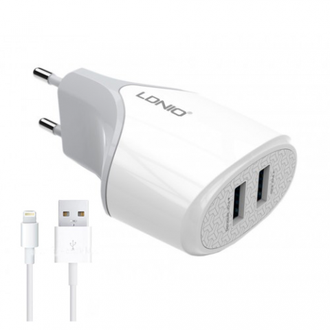 Зарядное устройство LDNIO A2268 Lightning-2