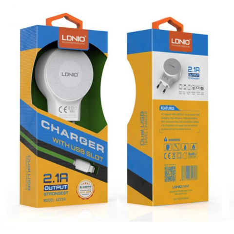 Зарядное устройство LDNIO A2269 Lightning-1