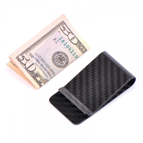 Карбоновый зажим для денег-2