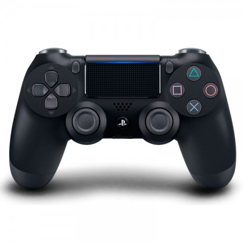 Игровой контроллер Sony Dualshock 4 для PlayStation 4, цвет: черный, RFB, оригинальный