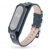 Ремешок кожаный для Xiaomi Mi Band 2 серый Ремешок кожаный для Xiaomi Mi Band 2 серый