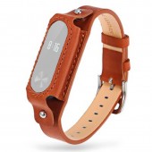 Ремешок кожаный для Xiaomi Mi Band 2 коричневый Ремешок кожаный для Xiaomi Mi Band 2 коричневый
