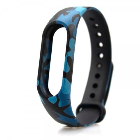 Ремешок силиконовый с рисунком для Xiaomi Mi Band 2-5
