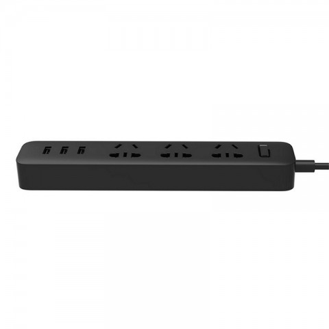 Удлинитель Xiaomi Mi Power Strip (3 розетки + 3 USB), черный-2