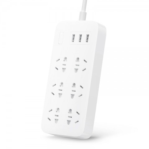 Удлинитель Xiaomi Mi Power Strip (6 розеток + 3 USB), белый