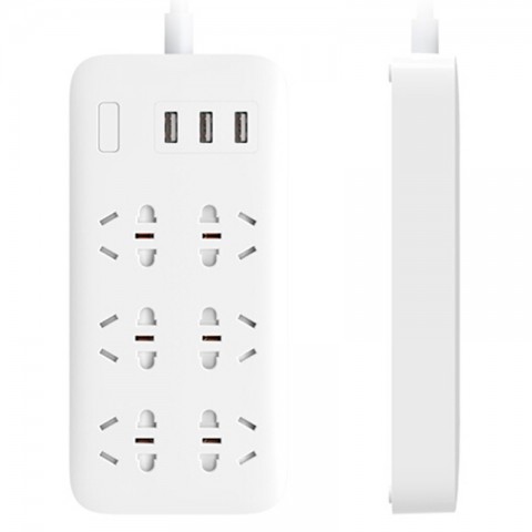 Удлинитель Xiaomi Mi Power Strip (6 розеток + 3 USB), белый-1