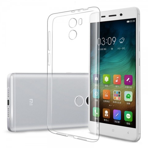Чехол-накладка силиконовый для Xiaomi Redmi 4, прозрачный
