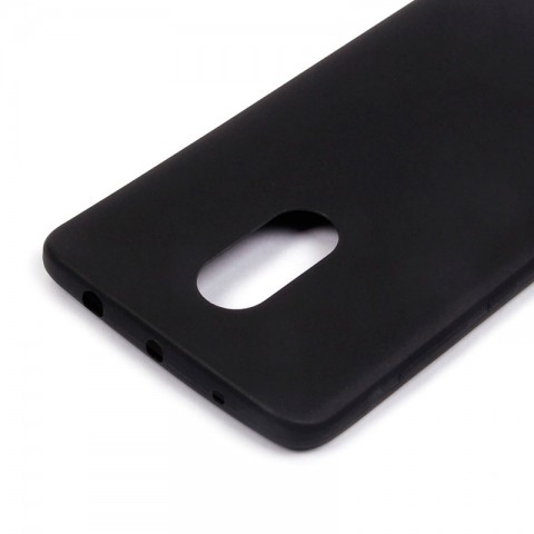 Чехол-накладка TPU-матовый для Xiaomi Redmi Note 4, чёрный-1