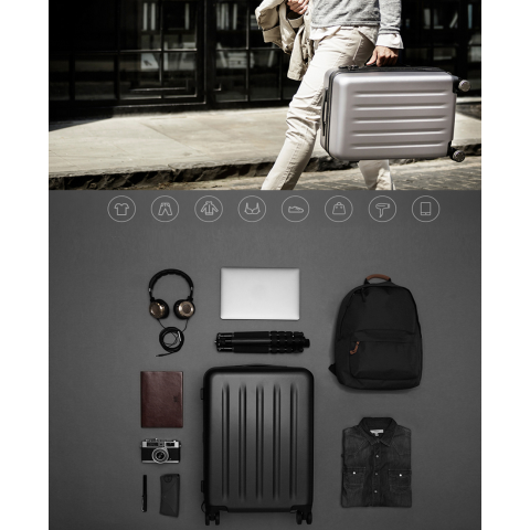 Чемодан Xiaomi 90 Points Suitcase 24", синий-1