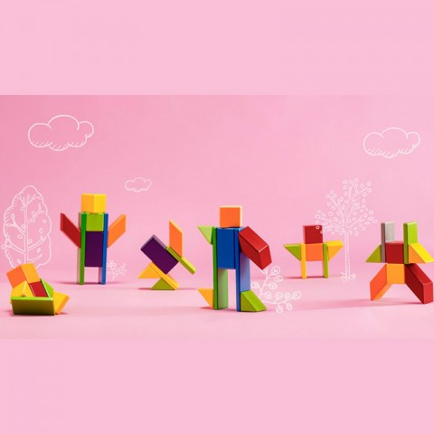 Игрушка-конструктор Xiaomi Mitu Child Magnetic Building Blocks-3