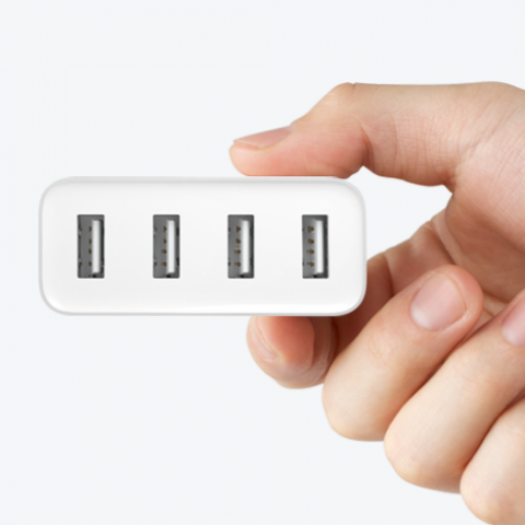 Зарядное устройство Xiaomi 4 USB Port Charger-1