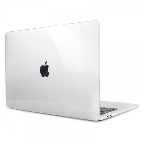 Чехол-накладка пластик глянцевый для MacBook Pro 13" прозрачный