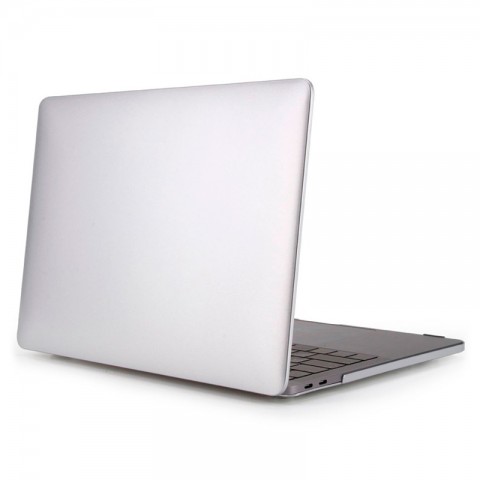 Чехол-накладка металлик пластиковый для MacBook Pro 13" серебристый