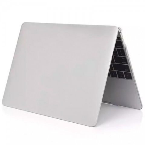 Чехол-накладка металлик пластиковый для MacBook Pro 13" серебристый-1