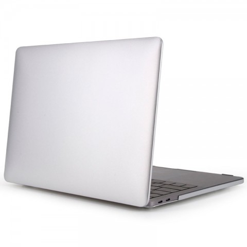 Чехол-накладка металлик пластиковый для MacBook Pro 15" серебристый