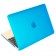 Чехол-накладка пластик глянцевый для MacBook 12" прозрачно-голубой