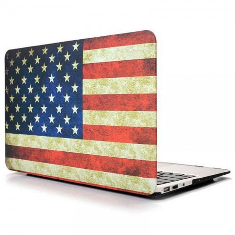 Чехол-накладка пластиковый для MacBook Air 13" флаг США