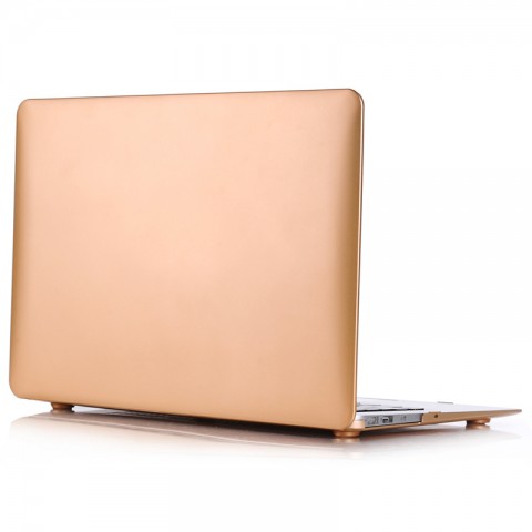 Чехол-накладка металлик пластиковый для MacBook Air 13" золотистый