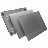 Чехол-накладка пластик матовый для MacBook 12" прозрачно-серый Чехол-накладка пластик матовый для MacBook 12" прозрачно-серый
