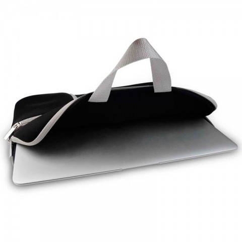 Чехол-сумка 2 кармана для ноутбука 13" черный-3