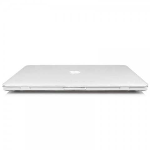 Чехол-накладка пластик глянцевый для MacBook 12" прозрачный-2