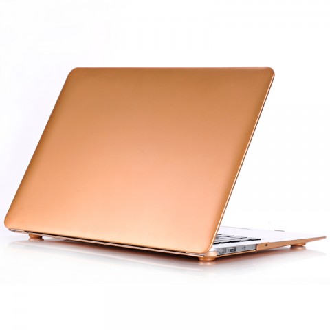 Чехол-накладка металлик пластиковый для MacBook Air 13" золотистый-2