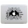 Наклейка на MacBook, iPad "Город", ч/б